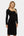 Rochie neagra lunga eleganta cu curea lata