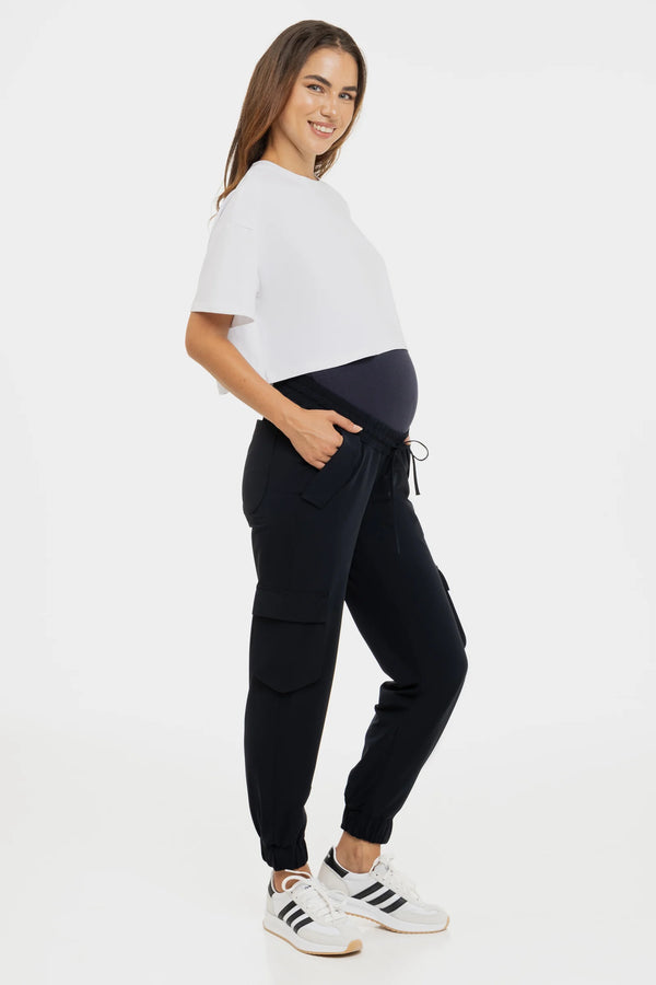 Pantaloni cargo bleumarin pentru gravide